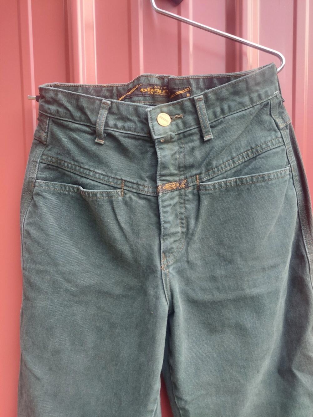VTG Marithe Francois Girbaud Women's Jeans green Denim Made In USA Western